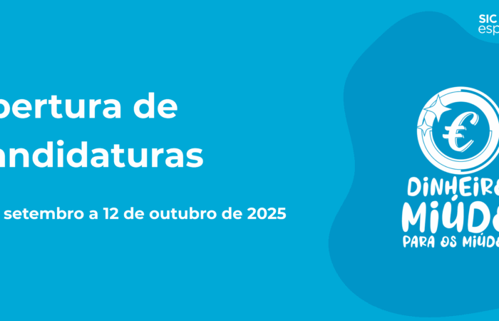 Abertura de candidaturas: Dinheiro Miúdo para os Miúdos 2025. DE 11 de setembro a 12 de outubro de 2025